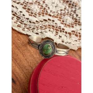 Danny Henio Sonoran Gold Turquoise & Sterling <b>Silver</b> Fashion <b>Cuff</b> <b>Bracelet</b> - Product Image 3