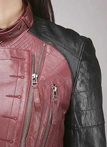 Chaqueta de Cuero para Mujer, Nueva Moda, Resistente al Viento, Chaqueta de Cuero para Hombre y Mujer, Estilos Personalizados, Chaqueta de Cuero Charlotte Burnt Multiple 2006 - Product Image 3