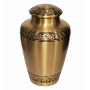 Premium Brass Cremation <b>Urns</b> With Velvet Storage Bags Included <b>for</b> Elegant protection and Presentation of <b>Ashes</b> - Product Image 1