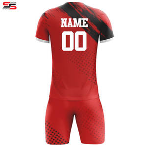 Maillots de football personnalisés, shorts, logo, numéro de nom imprimé personnalisé, uniforme à manches courtes - Product Image 6
