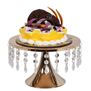 Soporte de pastel hecho a mano de Metal de la mejor calidad para bodas y fiestas decorativas más lujoso y elegante para el fabricante - Product Image 5