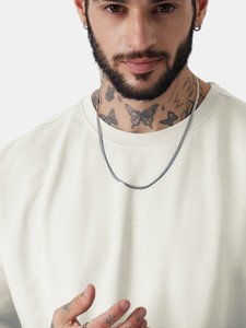 T-shirt à épaules tombantes surdimensionné lourd 250 GSM 100% coton du fabricant pour hommes T-shirt blanc 100% coton - Product Image 3