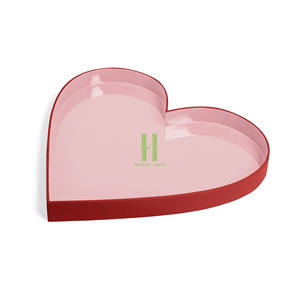 Plateau en laque vietnamienne de luxe, fait main, laque brillante, pour la décoration de resorts et de villas, fabricant OEM - Product Image 2