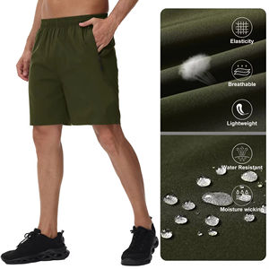 Pantalones cortos de punto de secado rápido informales con etiqueta privada personalizada para hombre, pantalones cortos de tenis de talla grande para hombre - Product Image 3