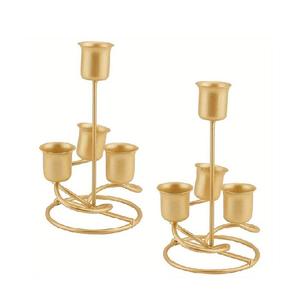 Stylish Metal <b>Candle</b> Stand Premium Tabletop Decor Perfect for Parties and Events Available in Various Sizes and Design - Product Image 2