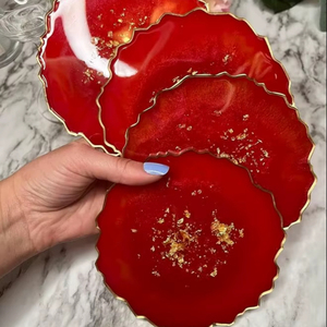 Posavasos de Resina Minimalista, Hecho a Mano, Ecológico, Estilo Bohemio, Alta Calidad para Cafeterías, Mostradores, Mesas de Restaurante, Precio al por Mayor - Product Image 1