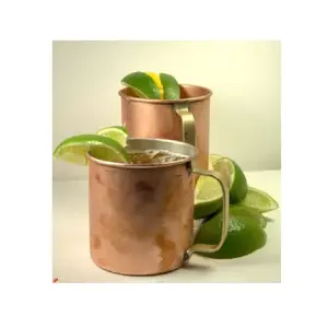 <b>Large</b> Shape Handcrafted Rose Gold Smooth Finished Copper <b>Mug</b> for Cold Drink Beer Wine Drinking Usage for Bar Hotel Copper <b>Mug</b> - Product Image 6