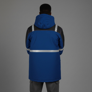 Chaqueta de Seguridad de Alta Visibilidad 2025, Reflectante, ANSI Clase 2, con Logotipo Personalizado, Impermeable, Cortavientos, para Exteriores, Construcción, con Capucha, para Hombre, con LED - Product Image 6