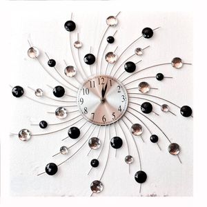 Good Selling Iron <b>Clock</b> <b>Wall</b> Art Hotel Home Office Bedroom Handmade <b>Decorative</b> Geometric Floral Design Luxury Metal <b>Wall</b> - Product Image 2