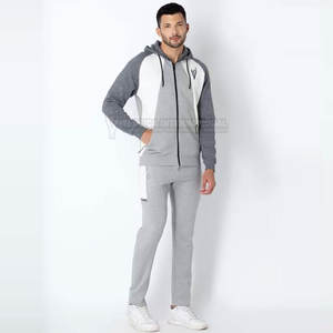 Conjunto de chándal para hombre Combinación de colores a la moda Sudadera con capucha y pantalones para correr Conjunto de chándal cómodo para hombre - Product Image 6
