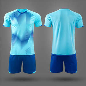 Vêtements de sport Maillot de football imprimé par sublimation personnalisé Ensemble bleu pour maillots de football scolaire - Product Image 2