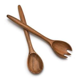 Natural Wood Salad <b>Spoon</b> Personalized Kitchen Utensils Long Handle Cooking Mixing Food Rice Solid Wood <b>Serving</b> <b>Spoon</b> - Product Image 4