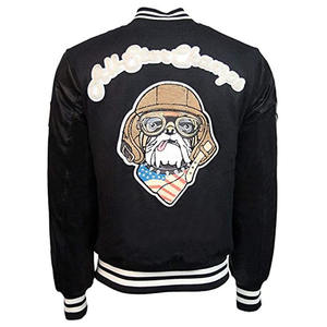 Veste universitaire pour homme tendance 2025, patchwork en toile, écologique, respirante, manches boutonnées - Product Image 2