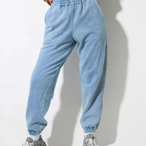 Chándal de lavado ácido para mujer de uso de invierno con MOQ bajo, ropa de calle teñida lisa, conjuntos de chándal de lavado ácido transpirable para mujer, OEM - Product Image 4