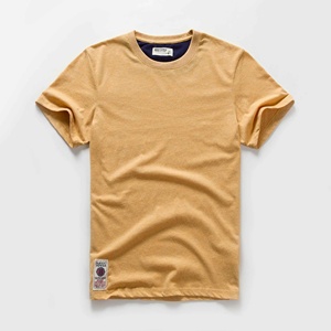 Camiseta Básica de Manga Corta para Hombre, Color Verde Menta, 100% Algodón Jersey, Cuello Redondo, Corte Regular, Transpirable, Informal, con Logotipo Frontal - Product Image 3