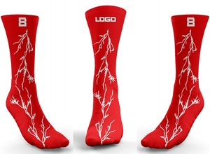 Chaussettes de sport en polyester de qualité supérieure personnalisées pour hommes, couleurs de l'équipe, design de logo décontracté pour les équipes de football athlétiques - Product Image 3