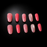 Ongles 100% faits à la main, moins chers en gros, diverses couleurs, logo personnalisé, faux ongles de qualité supérieure, expédition mondiale