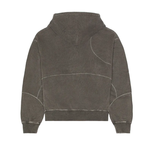Sudadera con Capucha Vintage para Hombre, Estilo Urbano, Diseño de Paneles, Felpa, Personalizada, Estilo Desgastado, Marca Privada, Ropa Casual - Product Image 4