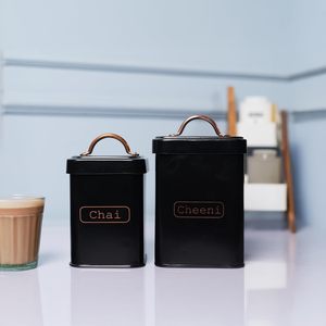 vintage kitchen canister set retro metal canisters minimalist kitchen storage pastel green kitchen canisters modern farmhouse - Product Image 1