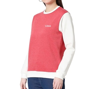 Última moda ropa de mujer sudaderas personalizadas para mujer diseño personalizado manga larga Color rojo para alta calidad - Product Image 2