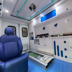 Ambulance d'urgence SUV en cuir turbo usagé, intérieur personnalisable, système de circulation d'air contrôlé, transmission manuelle, longueur 3-8m pour - Product Image 3