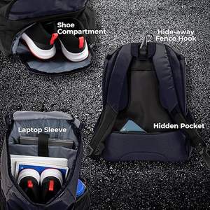 Sac de basket-ball - Grand sac à dos de basket-ball pour hommes et femmes - Volleyball et football - Product Image 2