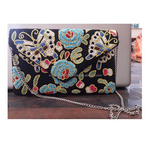 India Messenger Bag Guru Kirpa Export House <b>Christmas</b> Party Collection Evening Clutch Bag Women Handmade Beaded Clutch Bag - Product Image 4