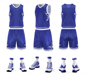 Ventes chaudes, uniformes de basket-ball personnalisés, respirants, bleu noir, polyester, vêtements de sport, tailles XS à 5XL, impression par sublimation - Product Image 6