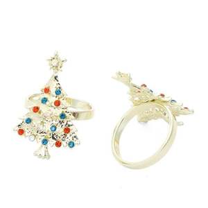 Nuevo servilletero de Navidad de aspecto moderno de lujo elegante para el hogar, Hotel, bodas, fiestas, servilleteros, anillos de sujeción en precio al por mayor - Product Image 3
