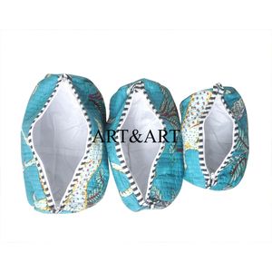 Wholesale Eco-Friendly Medium Capacity Portable Cotton Travel for Pouch Floral Print Zipper Cosmetic Bag Soft Handle - Product Image 4