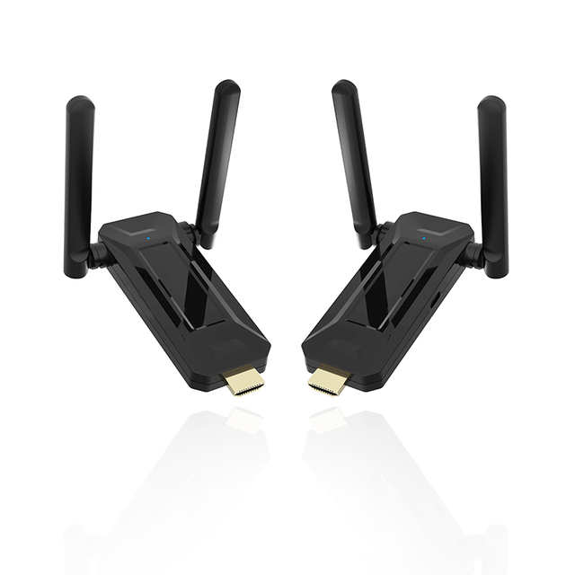 4K Plug & Play Wireless Audio & Video Transmitter & Receiver Multi-Device Compatible for Conference Room with 50m Range