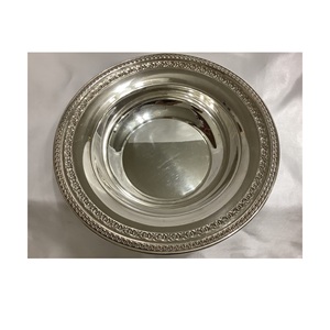 Tazón de postre de latón macizo con diseño en relieve de flores para el hogar, hotel y restaurante, tazón de fruta seca de metal con chapado en oro - Product Image 6