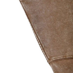 เสื้อยืดผ้าฝ้าย100% ผู้หญิงสไตล์วินเทจเสื้อยืดผ้าฝ้ายโอเวอร์ไซส์โชว์ไหล่ว่างเปล่าสีน้ำตาลเรียบ - Product Image 5