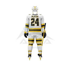 ชุดยูนิฟอร์มฮอกกี้น้ำแข็งผู้ชายแบบสั่งทำพิเศษ ดีไซน์ทันสมัย ผลิตด้วยมือ เสื้อเจอร์ซีย์และกางเกงขาสั้นคุณภาพพรีเมียม อุปกรณ์ฮอกกี้สำหรับทีม - Product Image 2
