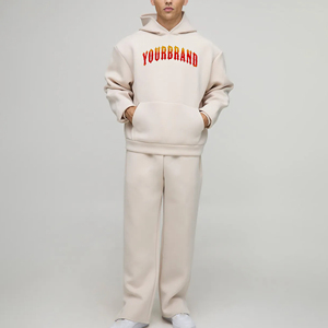 ชุดวอร์ม100% โพลีเอสเตอร์ของผู้ชายชุดวิ่งแบบสวมหัวสีล้วนสำหรับฤดูหนาวพิมพ์โลโก้ DTF ตามสั่งมาใหม่2025 - Product Image 6