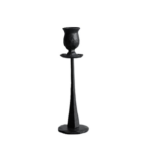 Candelabro Diseño clásico Portavelas de hierro metálico Negro Acabado antiguo Nueva llegada 2025 Venta caliente Exportador indio - Product Image 3