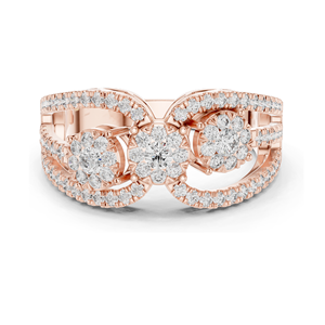 Lab-Grown <b>Diamond</b> <b>Ring</b> for Women 0.75 CT VVS-VS EF Clarity 18KT, 14KT, 10KT Gold & 925 Silver Rose, Yellow, White Gold & - Product Image 2