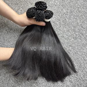 I U V Plat Pointe Cheveux Cuticule Aligné Vietnamien Non-Remy Vierge Extensions de Cheveux Humains Machine Double Trame VQ Cheveux Bella Modèle - Product Image 1