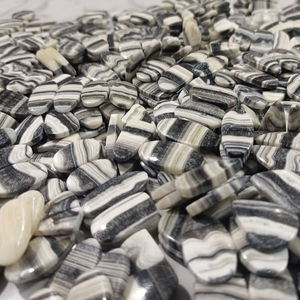 ต่างหูคู่แบบหลวมทำจากหิน Zebra Calcite แบบกึ่งมีค่า - Product Image 3