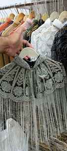 Elegante Vestido de Fiesta Antiestático para Mujer con Capa de Cuentas y Perlas Bordadas para Graduación - Product Image 2