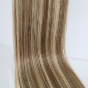 Calidad de lujo superior 100% Remy Extensiones de cabello humano superior Piano a granel Color mezclado #6,2 + #60 Cabello virgen 22 pulgadas - Product Image 3