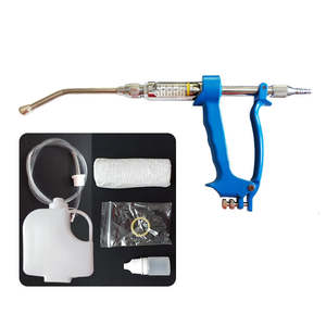 Fabricación al por mayor Pistola de secado automático veterinaria de alta calidad cuerpo de metal Vacunador automático Instrumentos veterinarios - Product Image 1