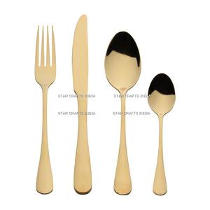 Motif de poignée unique SCI avec chaque pièce couleur or antique meilleure qualité couverts ensemble de 9 pièces couverts pour les fêtes et la cuisine - Product Image 2