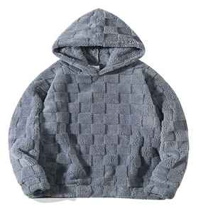 Sudadera con Capucha Unisex Casual de Terciopelo Tejido, Sudadera de Invierno de Alta Calidad, ODM, Logotipo Personalizado Impreso en la Parte Delantera, Ropa Urbana, Talla XS - Product Image 1