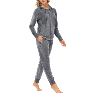 Survêtement en velours grande taille pour femmes élégantes, confortable, tendance, coupe parfaite disponible en différentes couleurs, caractéristique respirante - Product Image 3
