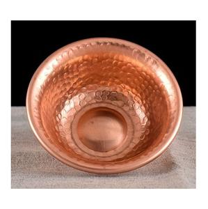 Ustensiles de salle à manger décoratifs bol en cuivre de la plus grande qualité bol en cuivre parfait pour servir les aliments aux fruits bol de service - Product Image 1