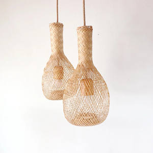 Luces colgantes de bambú de la mejor calidad para la decoración del hogar luz de techo artesanal Envío Mundial - Product Image 5