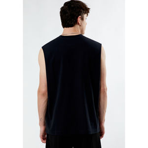 Débardeurs à capuche 100 % coton pour hommes, de haute qualité, pour musculation, avec découpes musculaires, t-shirt de sport, sweat-shirts sans manches - Product Image 4