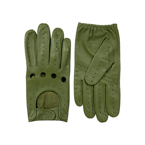 Guantes de conducción de pantalla táctil de cuero auténtico de estilo clásico para hombre, transpirables, ecológicos, precio al por mayor, suministro directo de fábrica - Product Image 2
