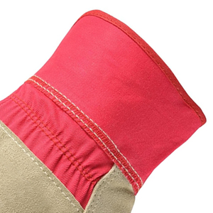 Guantes de trabajo de cuero dividido de vaca de alta calidad para uso industrial con ajuste cómodo y protección confiable - Product Image 6